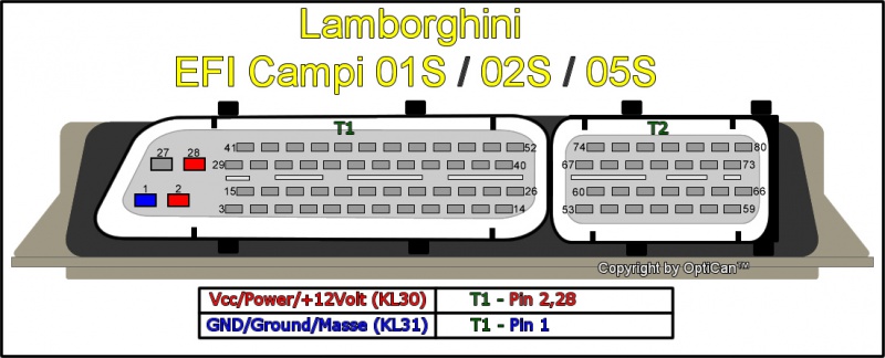 EFI CAMPI 0xS (Lamborghini) pinout diagram 7